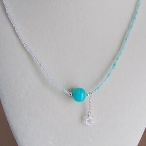 Elegant Amazonite and Silver Necklace